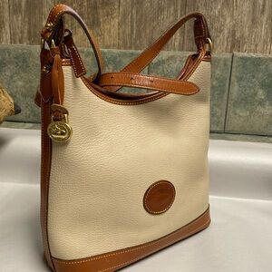 Dooney & Bourke Bone Leather Hobo 10” x 10” x 4” Exceptional & Made in USA 🇺🇸